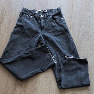 Levi's Black Washed Relaxed Fit Jeans